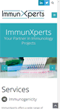Mobile Screenshot of immunxperts.com